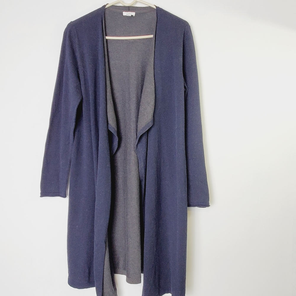 J. Jill Long Open Front Cardigan Sweater
